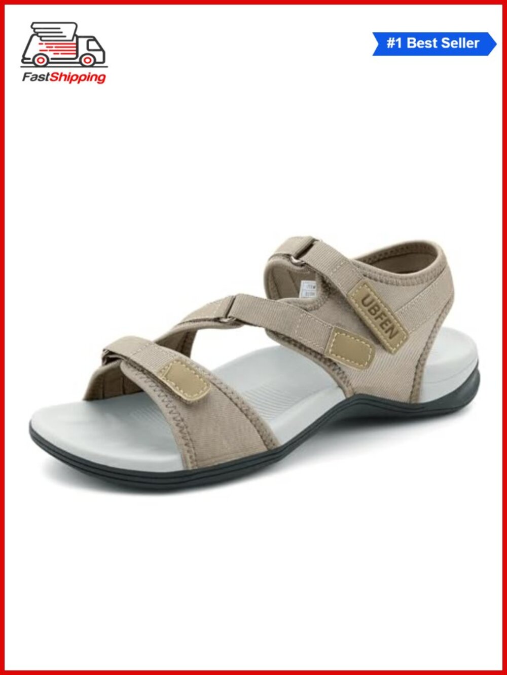 Womens Hiking Sport Sandals Arch Support Lightweight Water Sandals